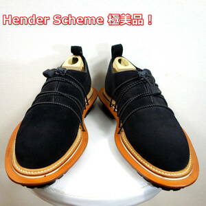 【極美品】エンダースキーマ　UFOシューズ　スエード　Hender Scheme　（fl-s-ufo）　サイズ４　25.5～26.0　黒