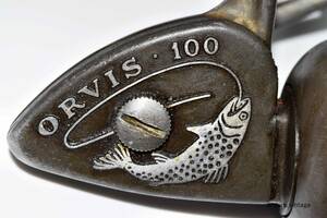 VINTAGE REEL,rare イタリア製　orvis 100 　OLD spinning REEL,459-343　HISTRICAL REEL ビンテージリール