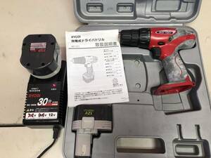 YU-1636　リョービ　RYOBI　充電式　ドライバドリル　BD-121 通電確認済み MME　工具　大工道具　電動工具　ヤ/１００