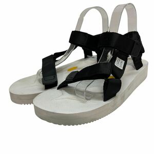 H294 SUICOKE スイコック メンズ スポーツサンダル ストラップサンダル US7 25cm ブラック ホワイト vibram ビブラム