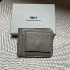 REN グレー 二つ折り財布