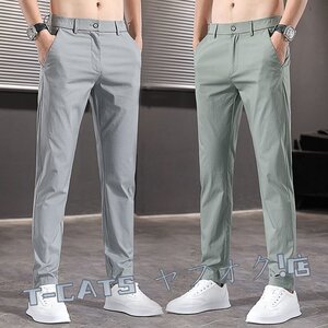 新品☆チノパン メンズ チノパンツ スキニーパンツ スリム　ストレッチ 伸縮 テーパード 夏物　薄手涼しい 無地W28~W38