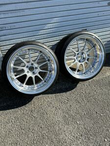 SSR プロフェッサー Professor SP5 12.5J オフセット0 PCD114.3ホイール 深リム 2本 タイヤ付 20インチ 5穴 Nitto INVO 305/25/20 シルバー