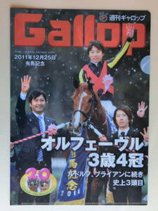 △週刊ギャロップ2011年有馬記念　付録クリアファイル「オルフェーヴル３歳4冠」池添謙一《９》