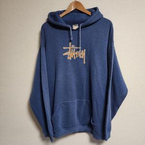 ステューシー STUSSY スウェット パーカー プルオーバー フーディー 青