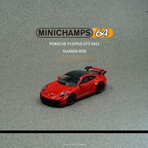 MINICAPMS/ミニチャンプス 1/64 Porsche 911 GT3 (992) 2021 - Guards Red