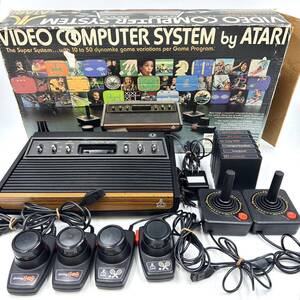 ◆ 希少 ATARI VIDEO COMPUTER SYSTEM アタリ ビデオコンピューターシステム CX-2600 Heavy Sixer 初期モデル ソフト6本付 ◆ 　【B8547】