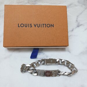 LOUIS VUITTON ルイヴィトン チェーンブレスレット シルバー メンズ モノグラム M62486 送料無料