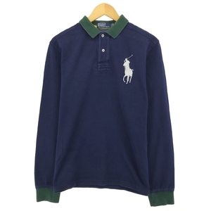 古着 ラルフローレン Ralph Lauren POLO RALPH LAUREN CUSTOM FIT ビッグポニー 長袖 ラガーシャツ メンズL相当 /eaa487431