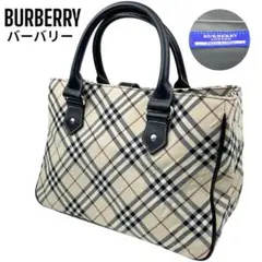 良品　BURBERRY　バーバリー　ブルーレーベル　ハンドバッグ　ノバチェック