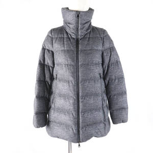 美品★MONCLER モンクレール 20AW TORCON ラメ入り ロゴプレート付 ZIP UP スタンドカラー ダウンコート ダウンジャケット 0 国内正規品