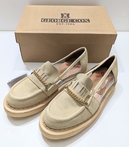 未使用品 PHINGERIN フィンガリン × GEORGE COX ジョージ コックス TIME MACHINE チェーン ローファー 15395 IV CHAIN LOAFER スエード