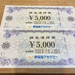 【送料無料】株式会社早稲田アカデミー★株主優待券10000円分