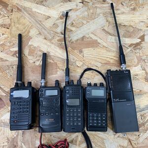 ⑥ ICOM トランシーバー 5点まとめ アイコム IC-38T IC-W2 IC- T21 IC-sao32 IC-u2 動作未確認 現状販売