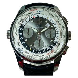 ◎◎ GIRARD PERREGAUX ジラールペルゴ WW.TC フィナンシャル クロノグラフ 自動巻 腕時計 Ref.49805 箱付 箱ダメージ有 やや傷や汚れあり