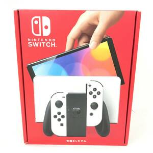 ■未使用Switch本体【Nintendo Switch 本体　有機ELモデル ホワイト】ニンテンドースイッチ本体/販売店舗印有（S01）