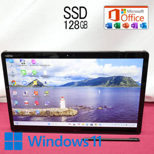 ★美品 高性能7世代i3！新品SSD128GB★Q738/SE Core i3-7130U Webカメラ TypeC 高解像度 Win11 MS Office 中古品 ノートパソコン★P81818