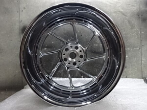 H-D純正OP ロードワインダー 18x8.0 リアホイール クローム アルコア製 検 ハーレー ソフテイル ロッカーC FXCW FXCWC 240 250 260 ワイド 