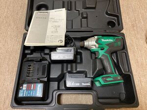 中古 makita マキタ M695DWX m695d インパクトドライバー 充電器付 充電式 バッテリー 2個付き 14.4v BL1411G 難あり