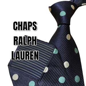 CHAPS RALPH LAUREN　ネイビー系　ドット柄　日本製