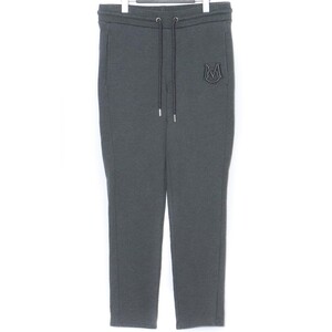 MONCLER スウェットパンツ XSサイズ グレー H20918H00022 809KR モンクレール ロゴワッペン SWEAT BOTTOM pants