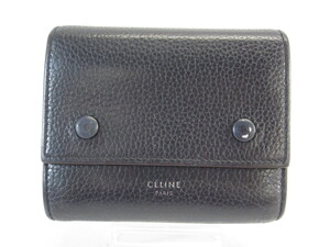 CELINE セリーヌ コンパクトウォレット カーフスキン 財布 #UP2604