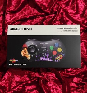 【8BitDo＋SNK】NEOGEO miniネオジオミニ/Android/PC対応★ワイヤレス コントローラー(ゲームパッド)キングオブファイターズ 八神庵(24.12