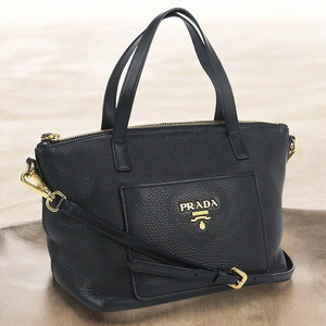 中古 プラダ ハンドバッグ レディース ブランド PRADA 2WAYハンドバッグ PR82346 ブラック バッグ