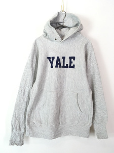 古着 90s Champion Reverse Weave 「YALE」 ストレート リバース スウェット パーカー L