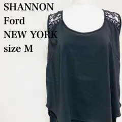 SHANNON Ford NEWYORK レースレイヤードタンクトップチュニック