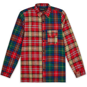 L 海外限定 Reason Curtis Flannel Check L/S Shirt Jacket フランネル チェック 長袖 シャツ 新品