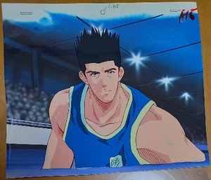 背景付 セル画+直筆 カラー下絵 指示書 1枚付 仙道彰 陵南 スラムダンク SLAMDUNK 東映動画 井上雄彦