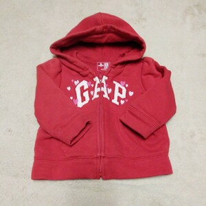 GAP ギャップ 70 赤 パーカー babyGap ベビーギャップ