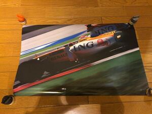 新品ポスター●ING・ルノーF1●R29 フェルナンド・アロンソ●F1GP●2009年