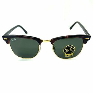 ■ 1円 ～ 正規 美品 参定2.7万■ レイバン Ray-Ban ■ クラブマスター CLUBMASTER サングラス RB3016 W0366 49□21 3N ■ ハバナ ゴールド