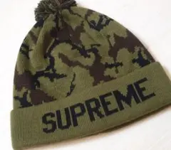 【新品未使用】supreme camo beanie 12aw