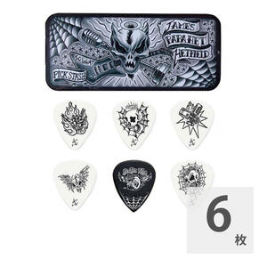 ギターピック 6枚 セット ジムダンロップ 0.88mm James Hetfield Signature Picks ピックケース付き JIM DUNLOP ジムダン