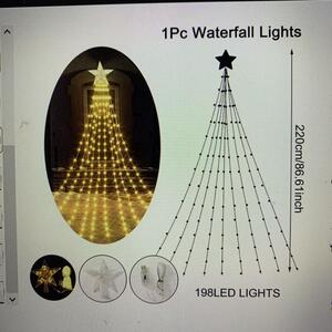 ウォーターフォールライト 198LED 220cm