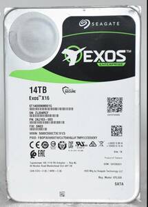 HDD SEAGATE ST14000NM001G 14TB 3.5インチ 7200rpm HDD 6Gb/s SATA3 SATA 中古