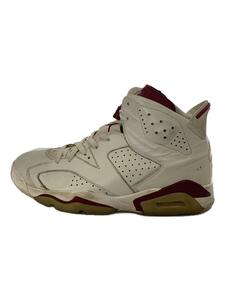 NIKE◆AIR JORDAN 6 RETRO/エアジョーダンレトロ/ホワイト/384664-116/28.5cm/WHT