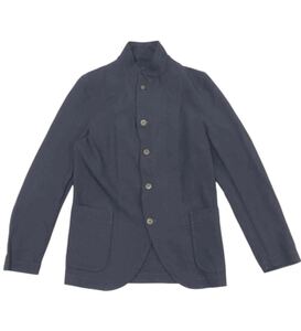 ■ COMME des GARCONS SHIRT コムデギャルソン シャツ ■ 後染め スタンドカラー ポリエステル生地 ブレザー ジャケット ネイビー S