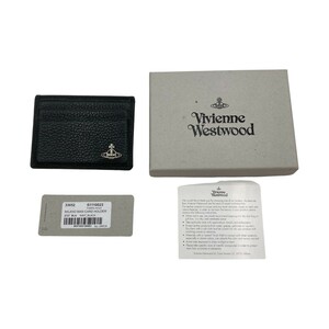 ◎◎ Vivienne Westwood ヴィヴィアン・ウエストウッド カードケース 箱付 51110023 ブラック やや傷や汚れあり