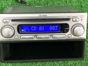 F4　　ホンダ純正 ギャザーズ オーディオ　　CX-464　CDデッキ　MP3/WMA対　AUX　//　フィット GE6 GE8　ライフ JC1