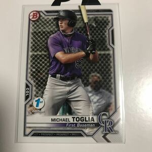 2021 bowman 1st edition Michael toglia