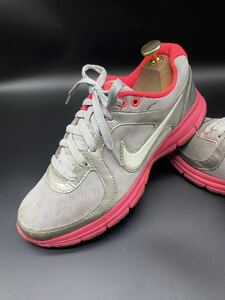 衝撃プライス！『最強の1足！』【NIKE ナイキ/443861-005】上質ランニングシューズ！グレー×レッド/jp24.5cm！6.11