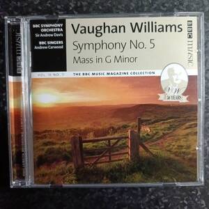 k（BBC music MAGAZINE）デイヴィス　ヴォーン・ウィリアムズ　交響曲第5番　ミサ曲　Davis Williams Symphony No.5 Mass