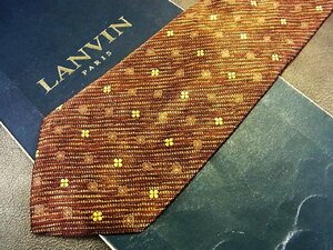 ★良品★3R05437【LANVIN】ランバン「花 小花 柄」ネクタイ