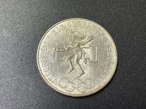 SM0701-12　コンビニ決済のみ　メキシコ　オリンピック　25ペソ　銀貨　コイン　1968年　硬貨　貨幣