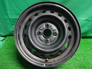 トヨタ純正80シエンタ 10ポルテ●14×5.5J +33 4H PCD100 鉄ちん 鉄ホイール 中古スチールホイール1本●ル43