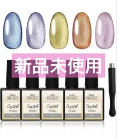 NAILREPUBLIC マグネットネイル 10ml×5色 ネイルスティック付き